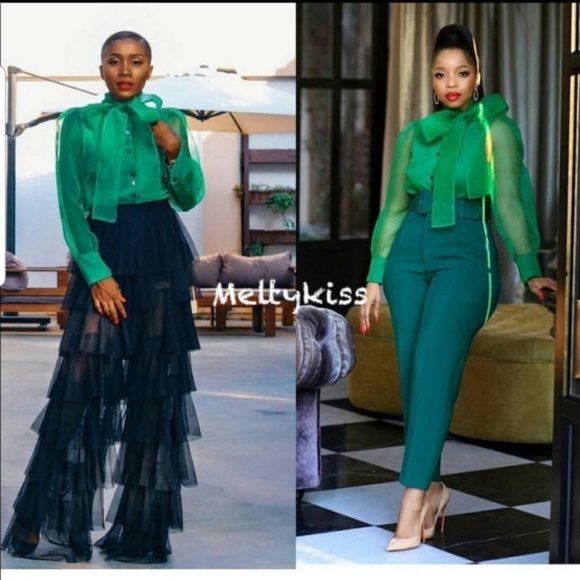 NWT ZARA SEMI-SHEER ORGANZA BLOUSE WITH TIE Sz-XS - Picture 6 of 8